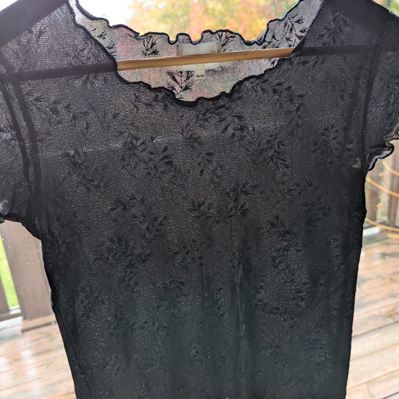 ✨ Vintage - Floral print sheer t-shirt - Picture 6 of 6
